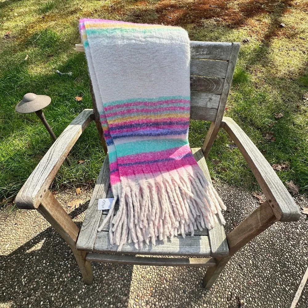 Free People Blanket Fringe Stripe 60